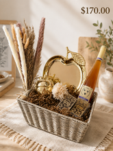 Load image into Gallery viewer, Golden Rosh Hashanah Luxe Gift Basket — One of One`
