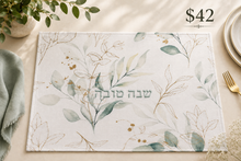 Load image into Gallery viewer, Eucalyptus Shana Tova Challah Cover