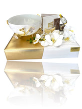 Load image into Gallery viewer, Classy White and Gold Mishloach Manot