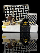 Load image into Gallery viewer, Black and White Checkered Mishloach Manot