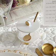 Load image into Gallery viewer, Lucite Honey Dish with Gold Legs