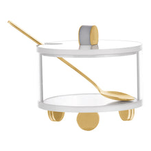 Load image into Gallery viewer, Lucite Honey Dish with Gold Legs