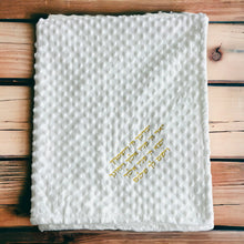 Load image into Gallery viewer, Soft baby blanket. Birkat kohanim ברכת הכהנים