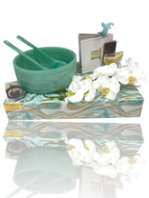 Load image into Gallery viewer, Turquoise Resin Bowl Mishloach Manot