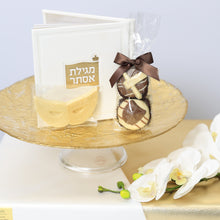 Load image into Gallery viewer, Gold Cake Stand MIshloach Manot