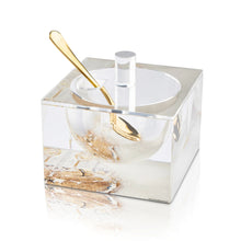 Load image into Gallery viewer, Painted Gold Honey Dish