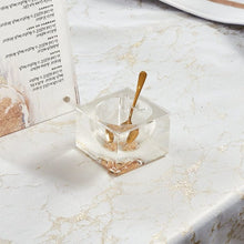 Load image into Gallery viewer, Painted Gold Honey Dish