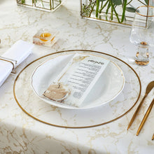 Load image into Gallery viewer, Painted Gold Simanim Card With Lucite Base by Zelda-Edut Hamizrach