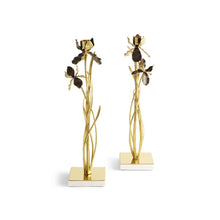 Load image into Gallery viewer, Black Iris Candleholders by Michael Aram