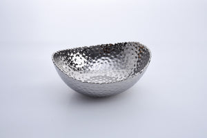 Large Silver Oval Bowl