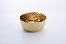 Load image into Gallery viewer, Large, gold Round bowl

