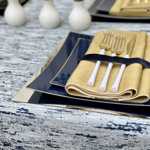 Navy Champagne Tablecloth
