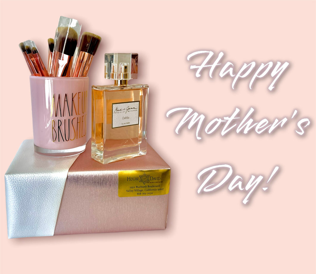 Mother's Day Perfume and Makeup-brush Gift Set