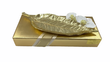 Load image into Gallery viewer, Gold Leaf Tray Wrapped Gift