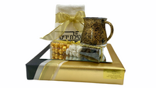 Load image into Gallery viewer, Wash Cup and Towel Gift Set - Gold and Black