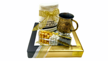 Load image into Gallery viewer, Wash Cup and Towel Gift Set - Gold and Black