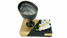 Load image into Gallery viewer, Black Footed Candy Bowl Wrapped Gift