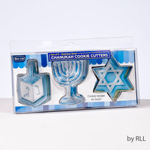 Load image into Gallery viewer, Set of 3 Chanukah Stainless Steel Cookie Cutters
