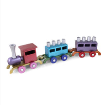Load image into Gallery viewer, Yair Emanuel Train Menorah
