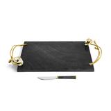 Load image into Gallery viewer, Anemone Large Cheese Board w/ Knife By Michael Aram