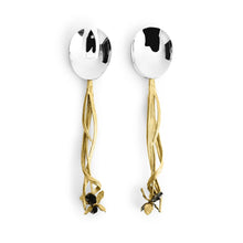 Load image into Gallery viewer, Black Iris Serving Set by Michael Aram