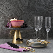 Load image into Gallery viewer, Calla Lily Midnight Cake Stand By Michael Aram
