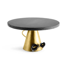 Load image into Gallery viewer, Calla Lily Midnight Cake Stand By Michael Aram