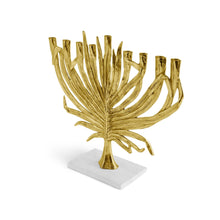 Load image into Gallery viewer, Palm Menorah by Michael Aram