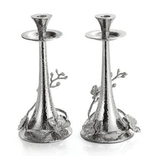 Load image into Gallery viewer, White Orchid Candleholders By Michael Aram