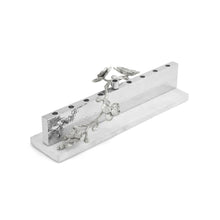 Load image into Gallery viewer, White Orchid Menorah By Michael Aram