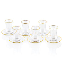 Load image into Gallery viewer, Classic Glass Cups & Saucer