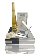 Load image into Gallery viewer, Silver Diagonal Honey Dish Wrapped Gift Set
