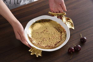 Pomegranate Plate Wrapped Gift