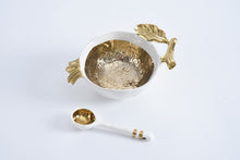 Load image into Gallery viewer, The Gold Apple Honey Dish Set
