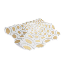 Load image into Gallery viewer, Gold and White Pattern Challah Cover
