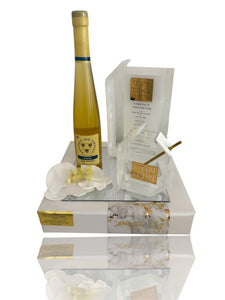 Pearlstone Lucite Honey Dish Wrapped Gift Set