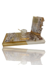 Load image into Gallery viewer, Matching Simanim Plate and Card Wrapped Gift Set
