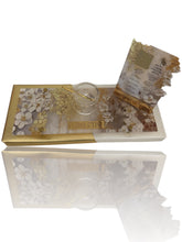 Load image into Gallery viewer, Matching Simanim Plate and Card Wrapped Gift Set
