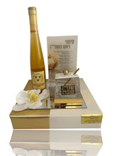 Load image into Gallery viewer, Modern Gold Honey Dish Wrapped Gift Set
