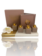 Load image into Gallery viewer, Pink Mini Diffusers and Simanim Card Wrapped Gift Set
