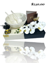 Load image into Gallery viewer, White Pearl Resin Bowl Mishloach Manot
