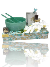 Load image into Gallery viewer, Turquoise Resin Bowl Mishloach Manot
