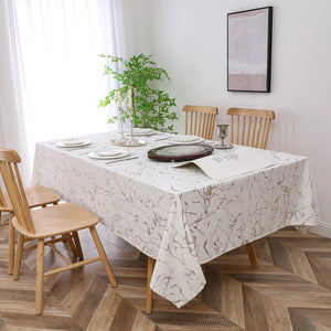 Velvet Gold Marble Tablecloth