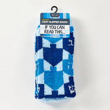 Load image into Gallery viewer, &quot;Let&#39;s Play Dreidel&quot; Cozy Adult Slipper Socks
