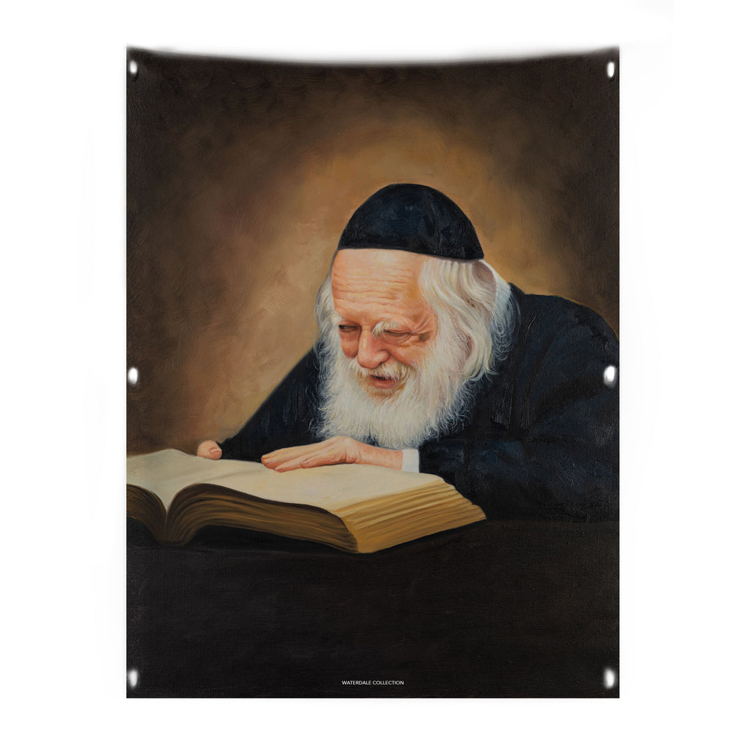 Vinyl print Sukkah Decoration- Painted Rav Chaim Kanievsky-18x24