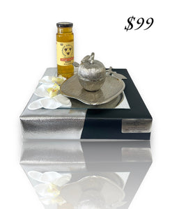Mini Silver Honey Dish Gift Set