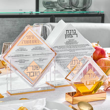 Load image into Gallery viewer, ASHKENAZI Diamond-Shaped Napkin Holder &amp; Bencher Set
