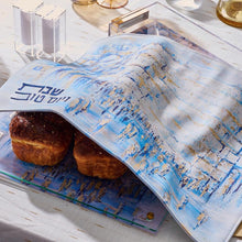 Load image into Gallery viewer, Blue Kotel Painted Lucite Challah Board
