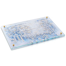 Load image into Gallery viewer, Blue Kotel Painted Lucite Challah Board
