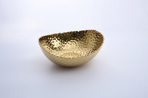 Large Oval Gold Bowl